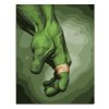 Maľovanie podľa čísiel s rámom "Hulk" 50x40 cm