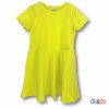 Detské šaty s krátkym rukávom Oli&Oli - žltá neónová farba