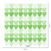 Srdiečka - textilná nálepka na stenu  Hárok 60×60cm • 90 samostatných nálepiek