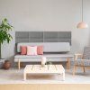Čalúnený panel za posteľ - Obdĺžnik - 100x20cm  Pevné a odolné • Certifikované materiály • Vyrobené v EU
