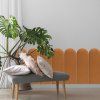 Čalúnený panel za posteľ - Oblúk - 20x60cm  Pevné a odolné • Certifikované materiály • Vyrobené v EU