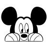 Mickey - nálepka nad vypínač