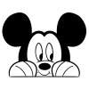 Samolepka nad vypínač "Mickey"