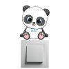 Panda - chlapec - nálepka nad vypínač