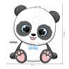Panda - chlapec - nálepka nad vypínač