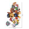 PAW patrol 3 - textilná nálepka na stenu  Hárok 42,5×70cm • 2 samostatné nálepky