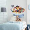 PAW patrol 3 - textilná nálepka na stenu  Hárok 42,5×70cm • 2 samostatné nálepky