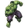 Hulk - textilná nálepka na stenu