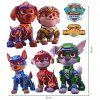 PAW Patrol - Mighty Pups 2 - nálepka na stenu  Hárok 60×70cm • 6 samostatných nálepiek