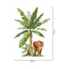 Rozmer nálepky tiger v džungli s palmou, 89x119cm