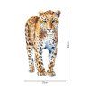 Leopard - textilná nálepka na stenu