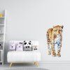 Leopard - textilná nálepka na stenu