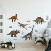 Textilná nálepka na stenu "Dinosaury"