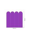 Oblúk - Fialová farba - textilná nálepka na stenu  Hárok 60×60/80/100cm • 4 oblúky na nálepke