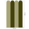 Oblúk - Khaki farba - textilná nálepka na stenu  Hárok 60×60/80/100cm • 4 oblúky na nálepke
