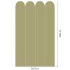 Oblúk - Khaki farba - textilná nálepka na stenu  Hárok 60×60/80/100cm • 4 oblúky na nálepke