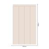 Obdĺžnik - Hnedá farba - textilná nálepka na stenu  Hárok 60×60/80/100cm • 4 obdĺžniky na nálepke