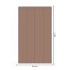 Obdĺžnik - Hnedá farba - textilná nálepka na stenu  Hárok 60×60/80/100cm • 4 obdĺžniky na nálepke