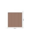 Obdĺžnik - Hnedá farba - textilná nálepka na stenu  Hárok 60×60/80/100cm • 4 obdĺžniky na nálepke