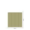 Obdĺžnik - Khaki farba - textilná nálepka na stenu  Hárok 60×60/80/100cm • 4 obdĺžniky na nálepke
