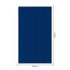 Obdĺžnik - Námornícka modrá farba - textilná nálepka na stenu  Hárok 60×60/80/100cm • 4 obdĺžniky na nálepke