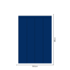 Obdĺžnik - Námornícka modrá farba - textilná nálepka na stenu  Hárok 60×60/80/100cm • 4 obdĺžniky na nálepke