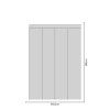 Obdĺžnik - Šedá farba - textilná nálepka na stenu  Hárok 60×60/80/100cm • 4 obdĺžniky na nálepke
