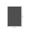 Obdĺžnik - Šedá farba - textilná nálepka na stenu  Hárok 60×60/80/100cm • 4 obdĺžniky na nálepke