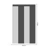 Obdĺžnik - Šedá farba - textilná nálepka na stenu  Hárok 60×60/80/100cm • 4 obdĺžniky na nálepke