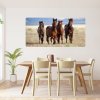 Samolepiaca textilná nálepka s motívom stáda koní
