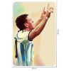 MESSI - textilná nálepka na stenu