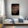 Arsenal FC - textilná nálepka na stenu  Hárok 60×90cm • 1 samostatná nálepka