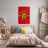 Manchester United FC - textilná nálepka na stenu  Hárok 60×90cm • 1 samostatná nálepka