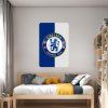 Chelsea FC - textilná nálepka na stenu  Hárok 60×90cm • 1 samostatná nálepka
