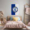Chelsea FC - textilná nálepka na stenu  Hárok 60×90cm • 1 samostatná nálepka