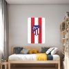 Atlético Madrid - textilná nálepka na stenu  Hárok 60×90cm • 1 samostatná nálepka