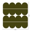 Textilná samolepiaca tapeta - Mini Oblúk - Khaki farba