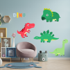 Baby dinosaury 2 - textilná nálepka na stenu