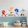 Textilná nálepka na stenu "Sonic a priatelia"