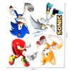 Textilná nálepka na stenu "Sonic a priatelia"
