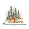 Les so zvieratkami 2 - textilná nálepka na stenu  3 veľkosti až do 180x150cm • 1 samostatná nálepka