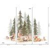 Les so zvieratkami 3 - textilná nálepka na stenu  3 veľkosti až do 180x150cm • 1 samostatná nálepka