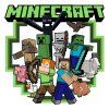 Minecraft 2 - textilná nálepka na stenu  Hárok 60×60cm • 1 samostatná nálepka
