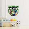 Minecraft 2 - textilná nálepka na stenu  Hárok 60×60cm • 1 samostatná nálepka