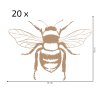 Sada nálepiek na stenu "Včielky"