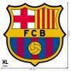 Logo FC Barcelona - textilná nálepka na stenu  3 veľkosti až do 100cm • 1 samostatná nálepka