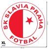Logo SK Slavia Praha - textilná nálepka na stenu  3 veľkosti až do 100cm • 1 samostatná nálepka