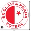 Textilná nálepka na stenu - logo "SK Slavia Praha"