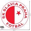 Logo SK Slavia Praha - textilná nálepka na stenu  3 veľkosti až do 100cm • 1 samostatná nálepka