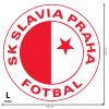 Textilná nálepka na stenu - logo "SK Slavia Praha"
